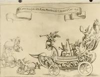 An illustration from Il fvoco trionfante : racconto della traslatione della miracolo.a imagine detta la Madõna del fvoco, protettrice della città di Forli, solenizzata da essa città sotto li xx. di ottobre M.D.C.XXXVI (1637)