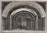 An illustration from Il Greco in Troia, festa teatrale rappresentata in Firenze per le nozze de' serenissimi sposi Ferdinando terzo principe di Toscana, e Violante Beatrice principessa di Baviera (1688)