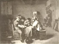 Picture 1 of 97 from Illustrated catalogue of the eigth [sic] series of 100 paintings by old masters of the Dutch, Flemish, Italian, French, and English schools : being a portion of the Sedelmeyer Gallery which contains about 1500 original pictures by ancient and modern artists (1902), leaf 16