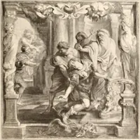 An illustration from Illustrated catalogue of the eigth [sic] series of 100 paintings by old masters of the Dutch, Flemish, Italian, French, and English schools : being a portion of the Sedelmeyer Gallery which contains about 1500 original pictures by ancient and modern artists (1902)
