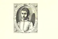 An illustration from Il libro primo di cancellaresche, corsiue, mercantile et diuerse maniere di lettere bastarde (1620)
