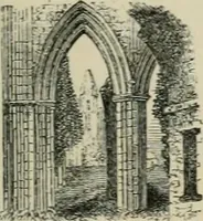 An illustration from Ruined abbeys and castles of Great Britain (1862)