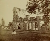 An illustration from Ruined abbeys and castles of Great Britain (1862)