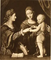 An illustration from Illustrated catalogue of the tenth series of 100 paintings by old masters of the Dutch, Flemish, Italian, French, and English schools, being a portion of the Sedelmeyer gallery which contains about 1500 original pictures by ancient and modern artists (1906)