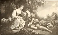 An illustration from Illustrated catalogue of the tenth series of 100 paintings by old masters of the Dutch, Flemish, Italian, French, and English schools, being a portion of the Sedelmeyer gallery which contains about 1500 original pictures by ancient and modern artists (1906)