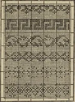 An illustration from The illuminated book of needlework : comprising knitting, netting, crochet, and embroidery (1847)