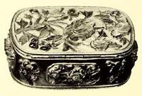 Picture 2 of 18 from Illustrated catalogue of the furniture and embellishments from the Imperial palace, Pekin. Exquisitely wrought gold ornaments from the ceremonial crowns of the former Emperor and Empress of China and numerous other objects of antiquity and distinctive artistic excellence recently : Acquired by the firm of Messrs. Yamanaka & Company (1917), leaf 28