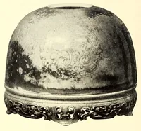Picture 8 of 18 from Illustrated catalogue of the furniture and embellishments from the Imperial palace, Pekin. Exquisitely wrought gold ornaments from the ceremonial crowns of the former Emperor and Empress of China and numerous other objects of antiquity and distinctive artistic excellence recently : Acquired by the firm of Messrs. Yamanaka & Company (1917), leaf 72