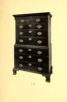 An illustration from Illustrated catalogue of old Chippendale, Sheraton and Hepplewhite furniture of great rarity and beauty : from the collections of Marsden J. Perry and Richard A. Canfield together with some Oriental porcelains and Barye Bronzes from Mr. Canfield's collection (1916)