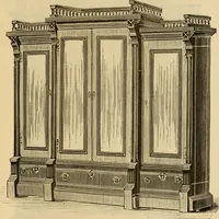 An illustration from Illustrated catalogue of office and library furniture. (1885)