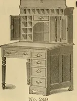 An illustration from Illustrated catalogue of office and library furniture. (1885)