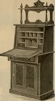 An illustration from Illustrated catalogue of office and library furniture. (1885)