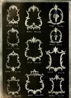 An illustration from Illustrated catalogue of period ornaments cast in composition and wood fibre for woodwork-furniture (1900)
