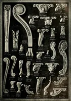 An illustration from Illustrated catalogue of period ornaments cast in composition and wood fibre for woodwork-furniture (1900)