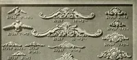 An illustration from Illustrated catalogue of period ornaments cast in composition and wood fibre for woodwork-furniture (1900)