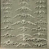 An illustration from Illustrated catalogue of period ornaments cast in composition and wood fibre for woodwork-furniture (1900)