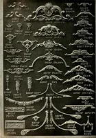 An illustration from Illustrated catalogue of period ornaments cast in composition and wood fibre for woodwork-furniture (1900)
