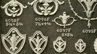 An illustration from Illustrated catalogue of period ornaments cast in composition and wood fibre for woodwork-furniture (1900)