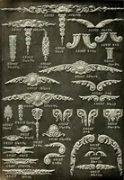 An illustration from Illustrated catalogue of period ornaments cast in composition and wood fibre for woodwork-furniture (1900)