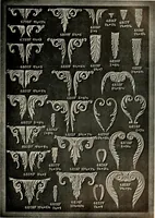 An illustration from Illustrated catalogue of period ornaments cast in composition and wood fibre for woodwork-furniture (1900)