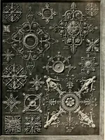 An illustration from Illustrated catalogue of period ornaments cast in composition and wood fibre for woodwork-furniture (1900)