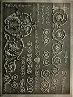 An illustration from Illustrated catalogue of period ornaments cast in composition and wood fibre for woodwork-furniture (1900)