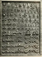 An illustration from Illustrated catalogue of period ornaments cast in composition and wood fibre for woodwork-furniture (1900)