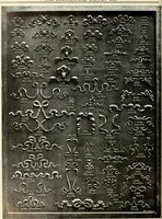 An illustration from Illustrated catalogue of period ornaments cast in composition and wood fibre for woodwork-furniture (1900)