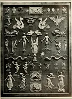 An illustration from Illustrated catalogue of period ornaments cast in composition and wood fibre for woodwork-furniture (1900)