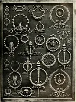 An illustration from Illustrated catalogue of period ornaments cast in composition and wood fibre for woodwork-furniture (1900)