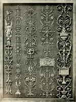 An illustration from Illustrated catalogue of period ornaments cast in composition and wood fibre for woodwork-furniture (1900)