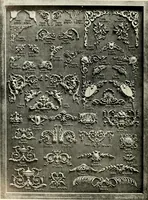 An illustration from Illustrated catalogue of period ornaments cast in composition and wood fibre for woodwork-furniture (1900)