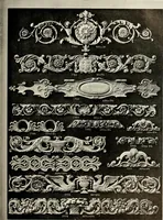 An illustration from Illustrated catalogue of period ornaments cast in composition and wood fibre for woodwork-furniture (1900)