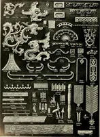 An illustration from Illustrated catalogue of period ornaments cast in composition and wood fibre for woodwork-furniture (1900)