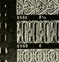 An illustration from Illustrated catalogue of period ornaments cast in composition and wood fibre for woodwork-furniture (1900)