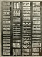 An illustration from Illustrated catalogue of period ornaments cast in composition and wood fibre for woodwork-furniture (1900)