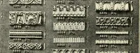 An illustration from Illustrated catalogue of period ornaments cast in composition and wood fibre for woodwork-furniture (1900)