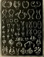 An illustration from Illustrated catalogue of period ornaments cast in composition and wood fibre for woodwork-furniture (1900)