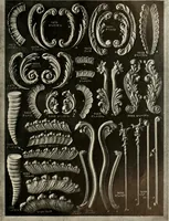 An illustration from Illustrated catalogue of period ornaments cast in composition and wood fibre for woodwork-furniture (1900)