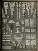 An illustration from Illustrated catalogue of period ornaments cast in composition and wood fibre for woodwork-furniture (1900)