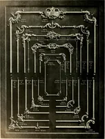 An illustration from Illustrated catalogue of period ornaments cast in composition and wood fibre for woodwork-furniture (1900)