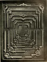 An illustration from Illustrated catalogue of period ornaments cast in composition and wood fibre for woodwork-furniture (1900)