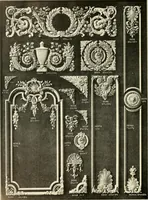 An illustration from Illustrated catalogue of period ornaments cast in composition and wood fibre for woodwork-furniture (1900)