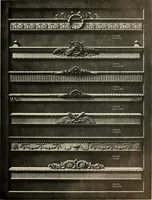 An illustration from Illustrated catalogue of period ornaments cast in composition and wood fibre for woodwork-furniture (1900)