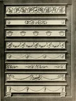 An illustration from Illustrated catalogue of period ornaments cast in composition and wood fibre for woodwork-furniture (1900)