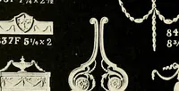 An illustration from Illustrated catalogue of period ornaments cast in composition and wood fibre for woodwork-furniture (1900)