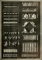 An illustration from Illustrated catalogue of period ornaments cast in composition and wood fibre for woodwork-furniture (1900)