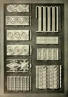 An illustration from Illustrated catalogue of period ornaments cast in composition and wood fibre for woodwork-furniture (1900)