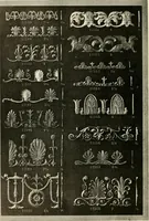 An illustration from Illustrated catalogue of period ornaments cast in composition and wood fibre for woodwork-furniture (1900)