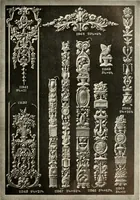 An illustration from Illustrated catalogue of period ornaments cast in composition and wood fibre for woodwork-furniture (1900)